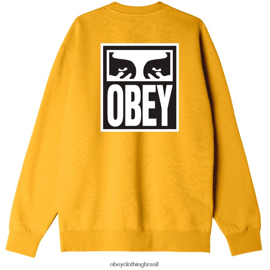 roupas br OBEY homens olhos icon ii gola redonda pesada mostrador solar J22J4V1032
