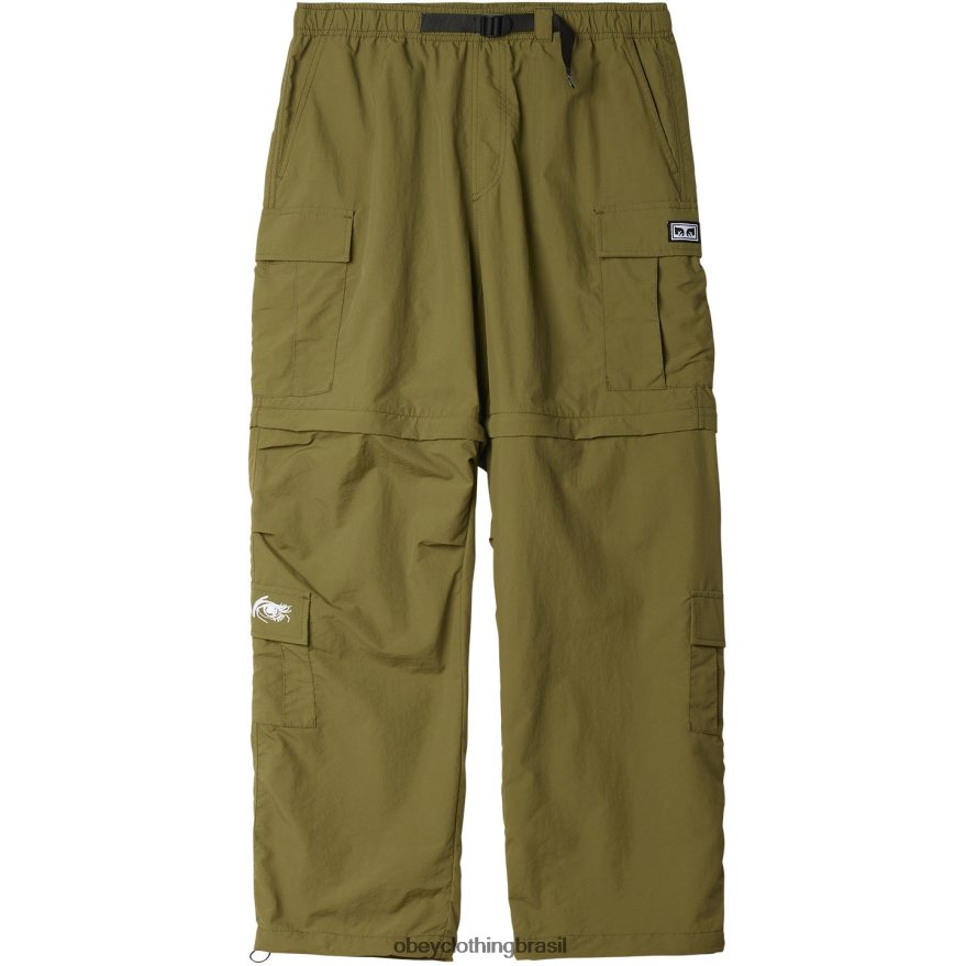 roupas br OBEY homens arrebatamento da calça cargo campo verde J22J4V910