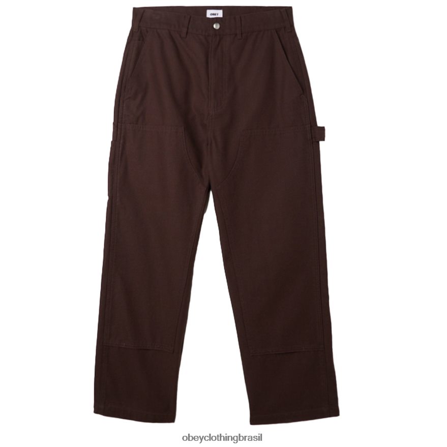roupas br OBEY homens calça big timer sarja dbl joelho java marrom J22J4V925