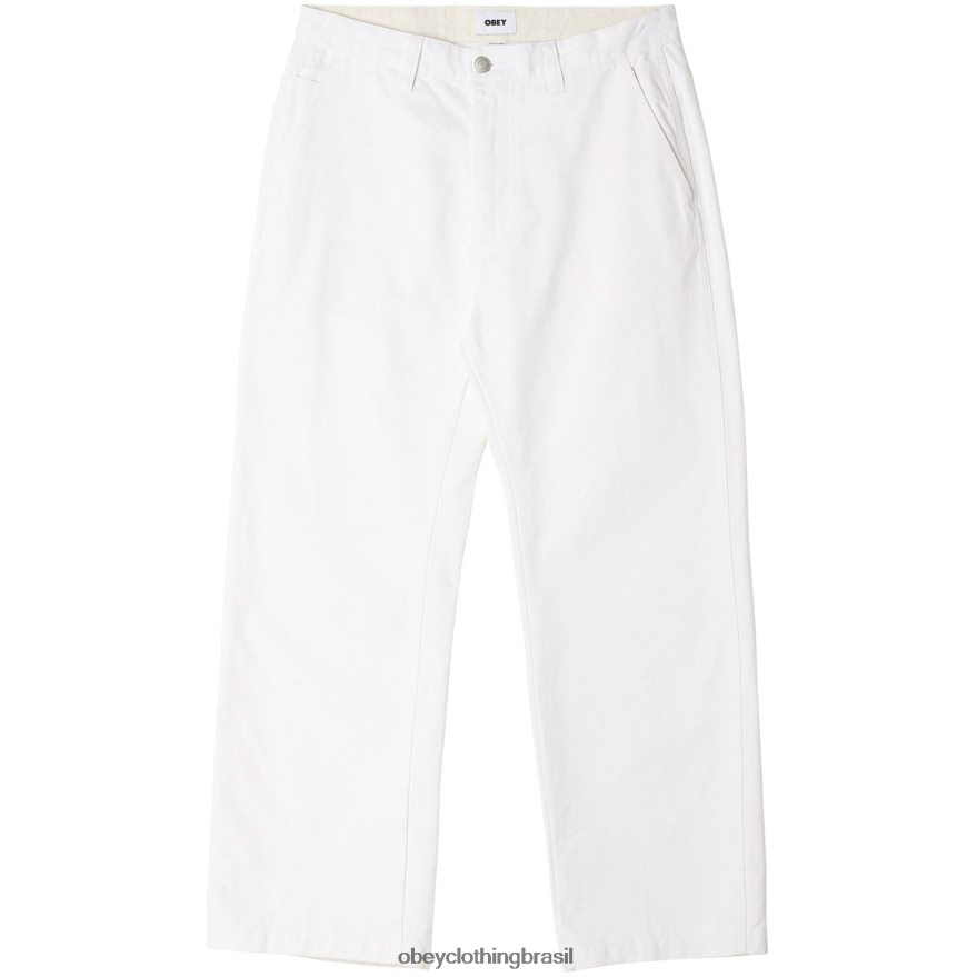 roupas br OBEY homens calça de carpinteiro trabalhador branco J22J4V960