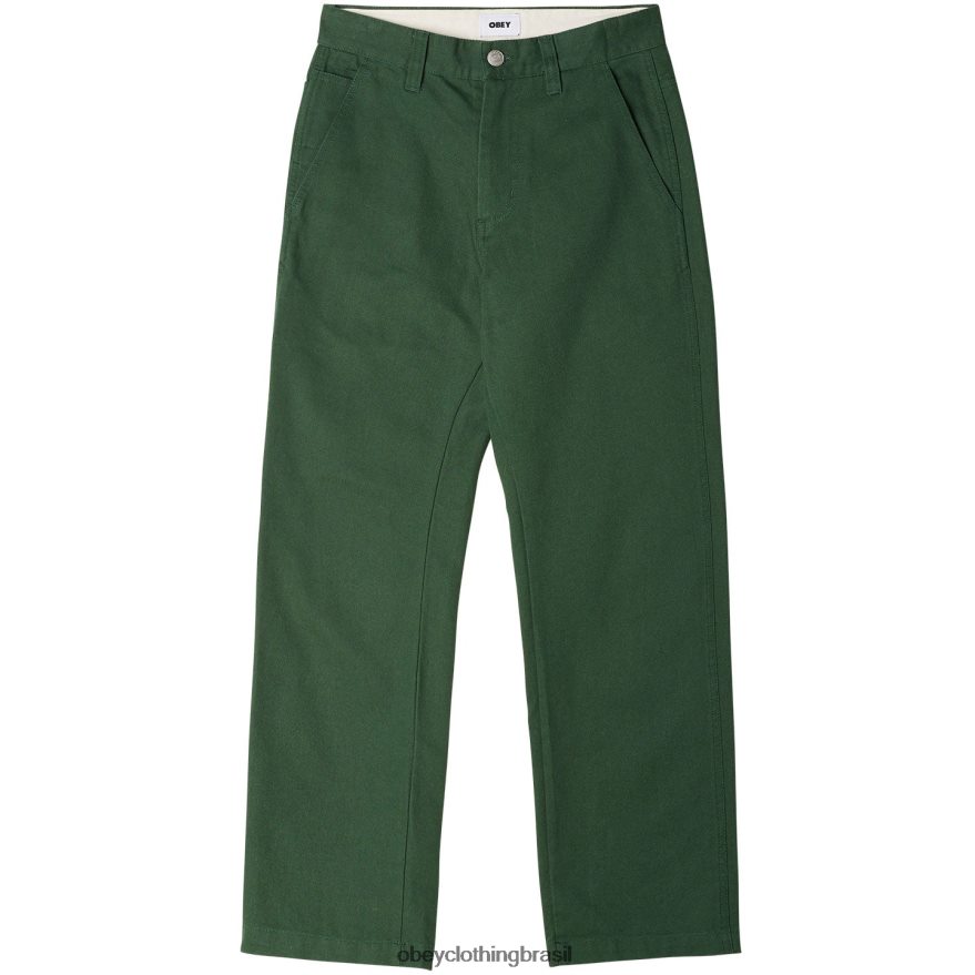 roupas br OBEY homens calça de carpinteiro trabalhador cedro escuro J22J4V958