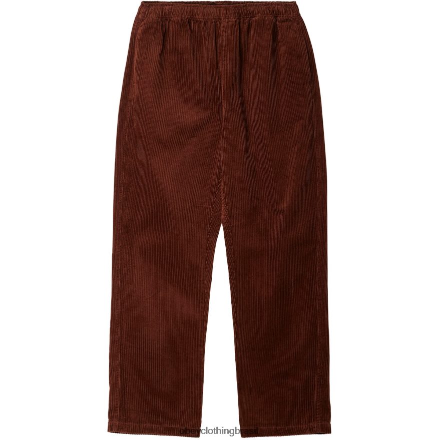 roupas br OBEY homens calça de cordão fácil sépia J22J4V947