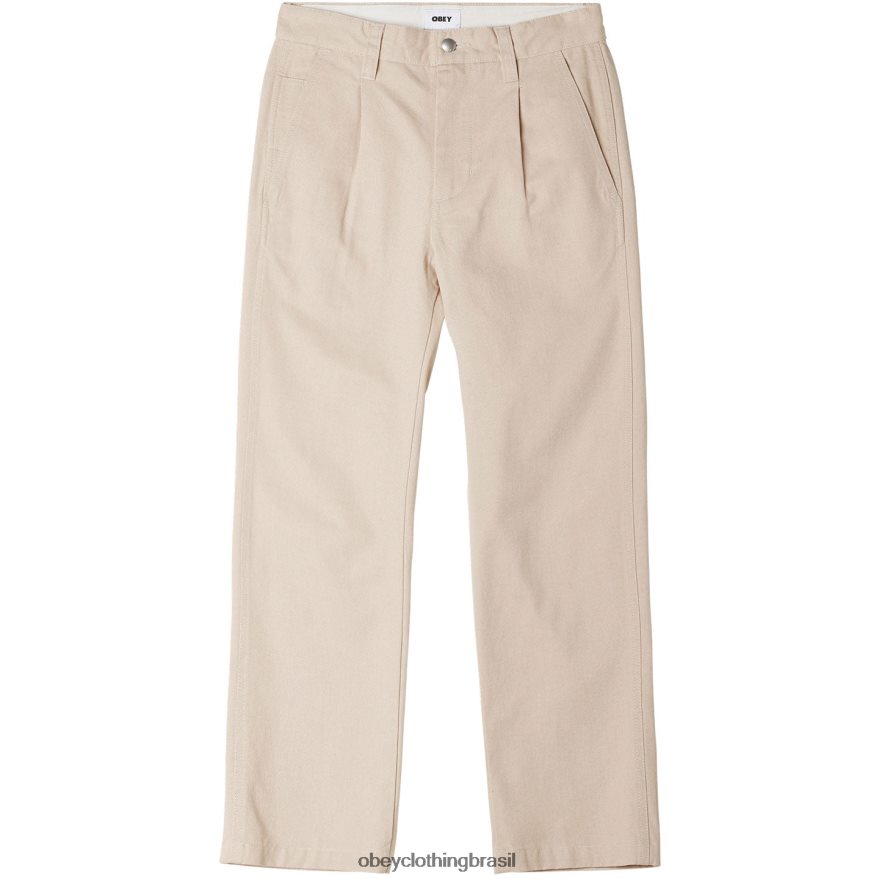 roupas br OBEY homens calça imobiliária argila J22J4V940