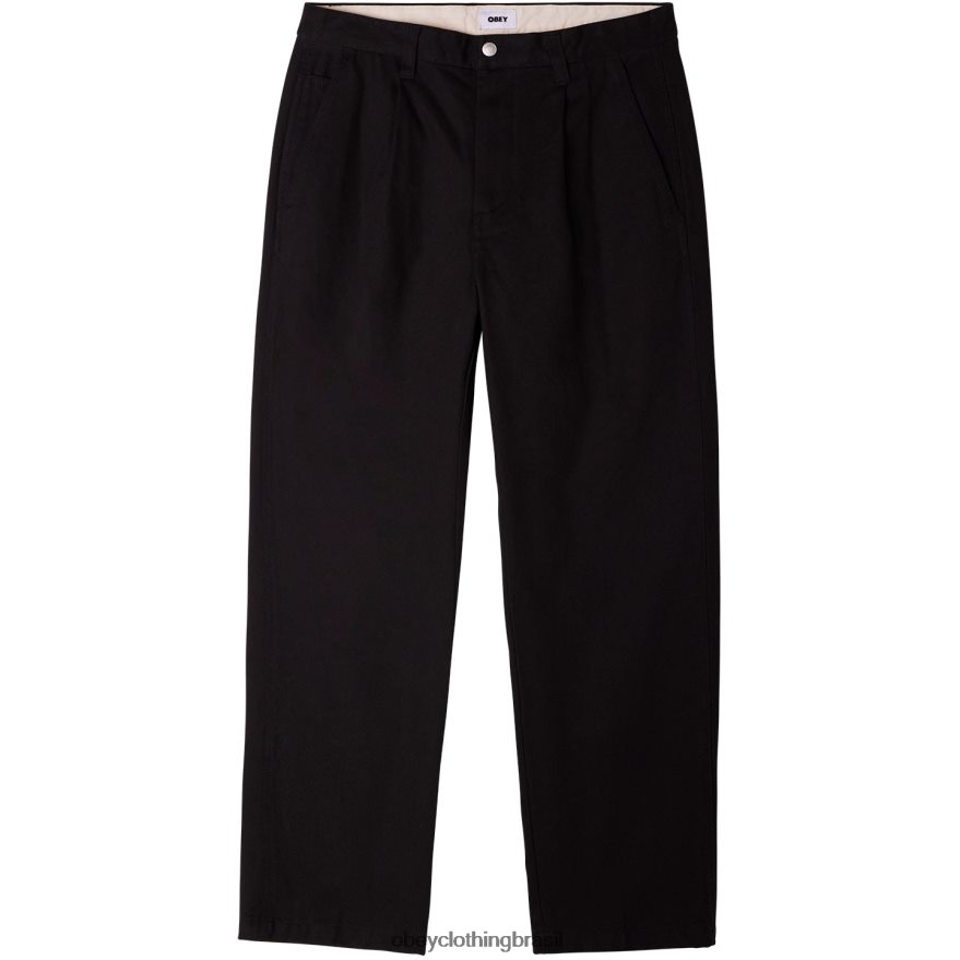 roupas br OBEY homens calça imobiliária preto J22J4V942