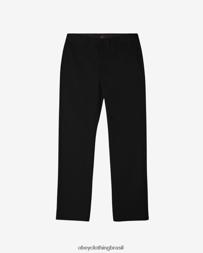 roupas br OBEY homens calça retardada preto J22J4V973