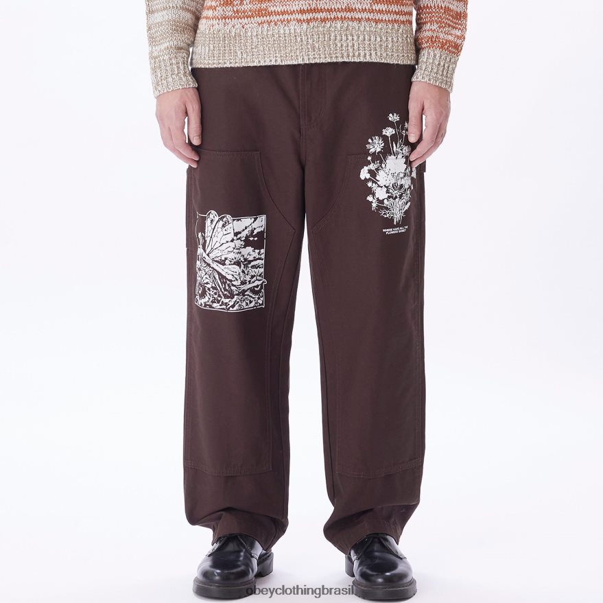 roupas br OBEY homens carpinteiro estampado em sarja big timer Java J22J4V920