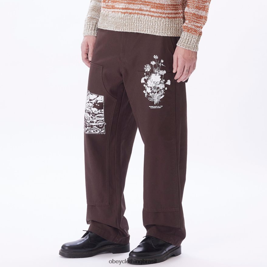 roupas br OBEY homens carpinteiro estampado em sarja big timer Java J22J4V920