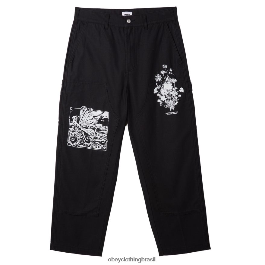 roupas br OBEY homens carpinteiro estampado em sarja big timer preto digital J22J4V919
