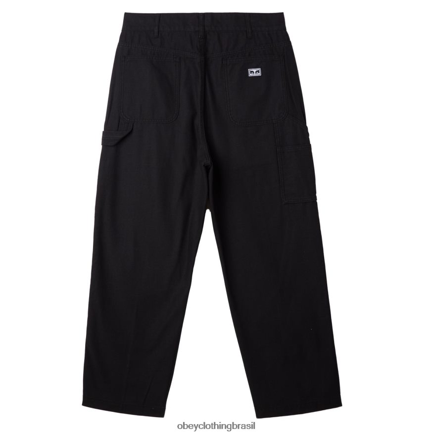 roupas br OBEY homens carpinteiro estampado em sarja big timer preto digital J22J4V919