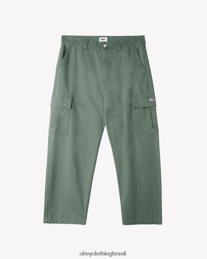roupas br OBEY homens calça cargo de sarja folgada bigwig grinalda J22J4V19