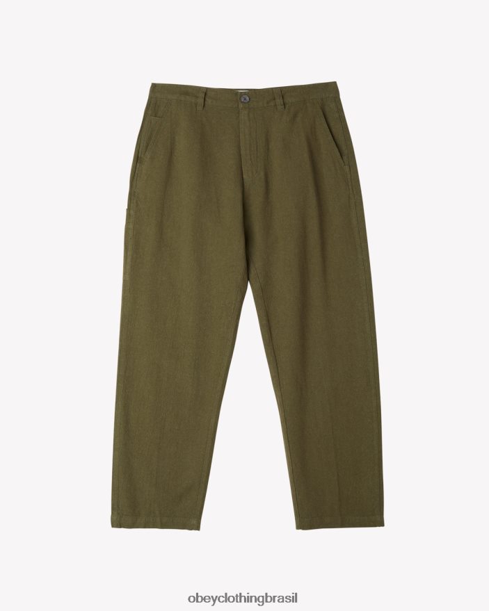 roupas br OBEY homens calça de carpinteiro de linho trabalhador exército de reconhecimento J22J4V52