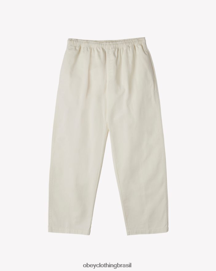 roupas br OBEY homens calça de sarja fácil cru J22J4V3