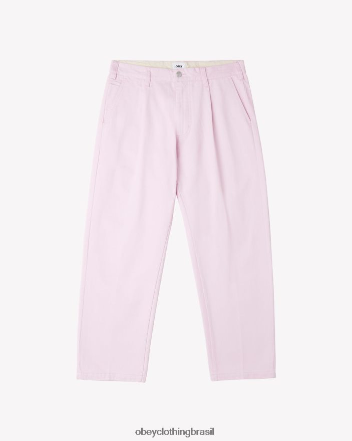 roupas br OBEY homens calça plissada hardwork pirueta J22J4V39