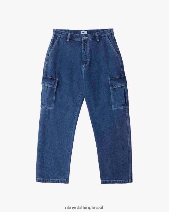 roupas br OBEY homens calça jeans cargo bigwig lavagem de pedra J22J4V86