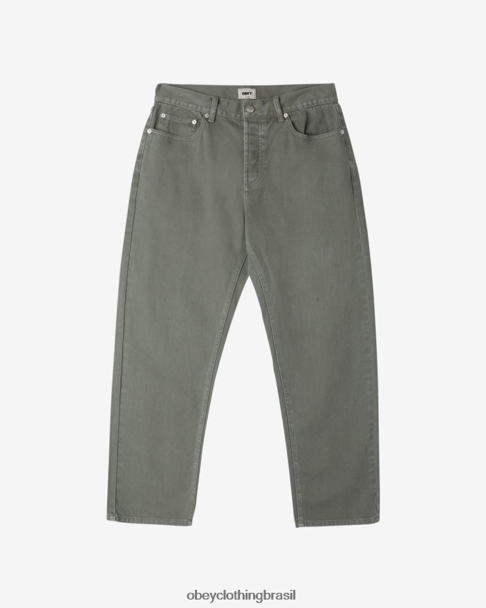 roupas br OBEY homens jeans com pigmento hardwork coroa de louros pigmentada J22J4V88