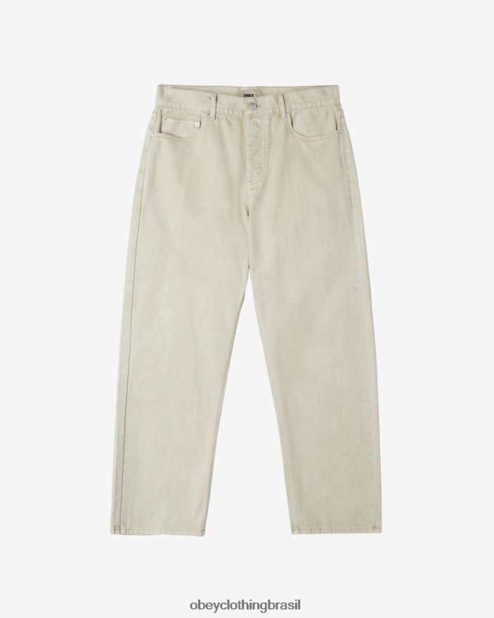 roupas br OBEY homens jeans com pigmento hardwork pigmento cinza prateado J22J4V90