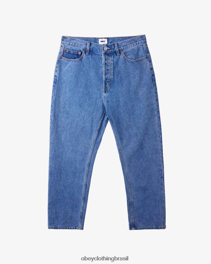 roupas br OBEY homens jeans duro índigo claro J22J4V62