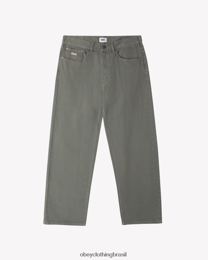 roupas br OBEY homens jeans folgado bigwig grinalda J22J4V79