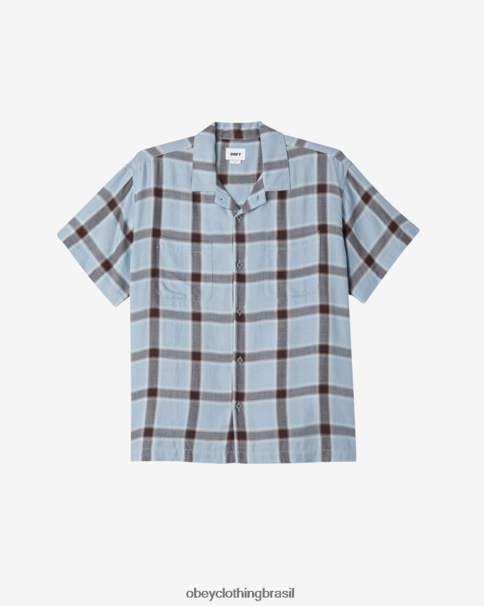 roupas br OBEY homens camisa ambiente bom cinza multi J22J4V134
