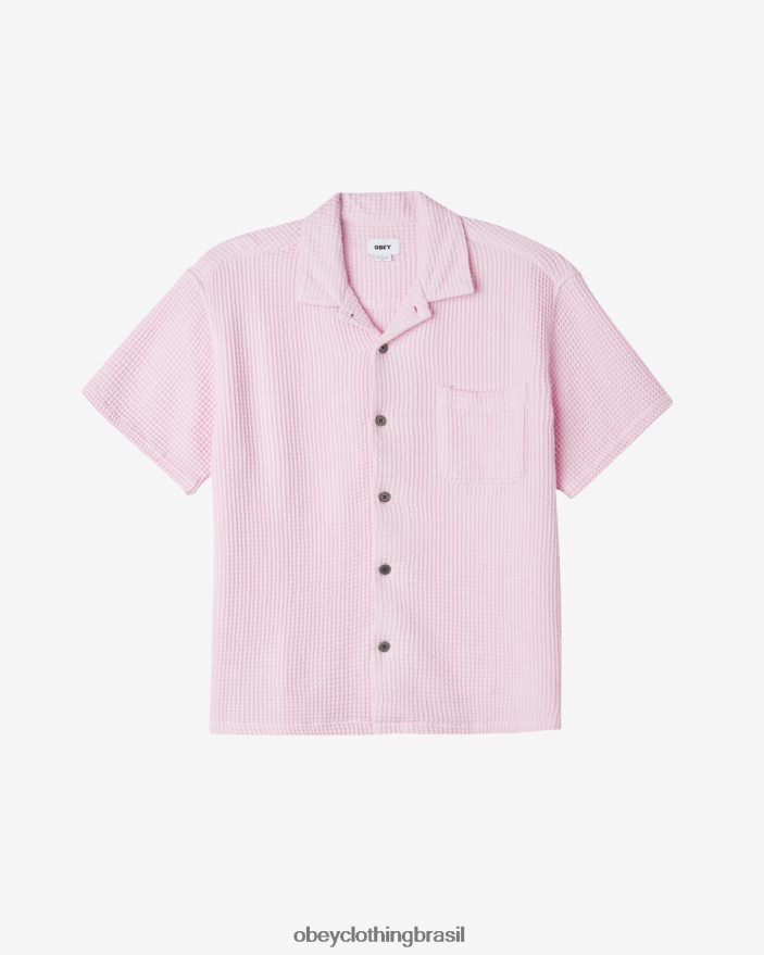 roupas br OBEY homens camisa de equilíbrio pirueta J22J4V136