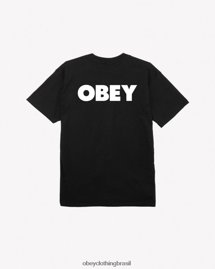 roupas br OBEY homens camiseta clássica Bold II preto J22J4V351