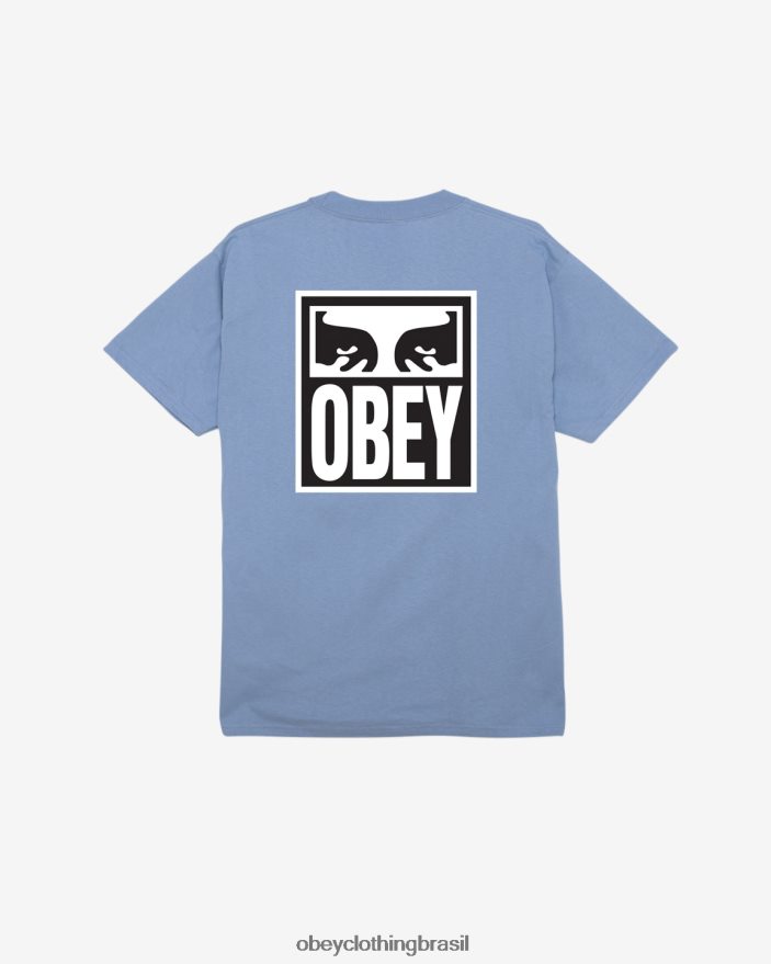 roupas br OBEY homens camiseta clássica do ícone dos olhos ii violeta digital J22J4V350
