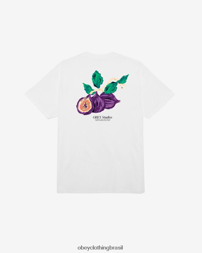 roupas br OBEY homens camiseta clássica dos estúdios branco J22J4V318