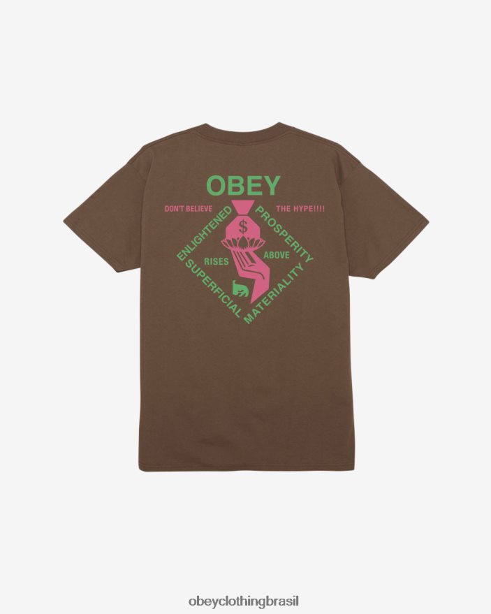 roupas br OBEY homens camiseta clássica espiritualmente rica lodo J22J4V337