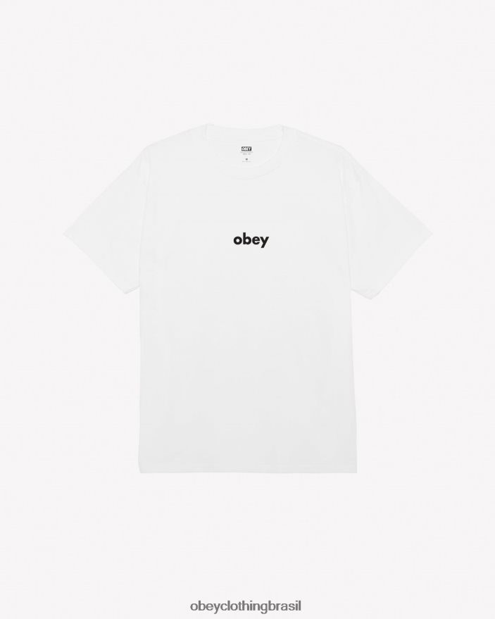 roupas br OBEY homens camiseta clássica minúscula ii branco J22J4V357