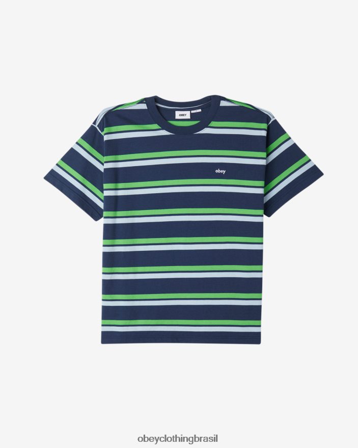 roupas br OBEY homens camiseta com faixa de distância academia da marinha J22J4V106