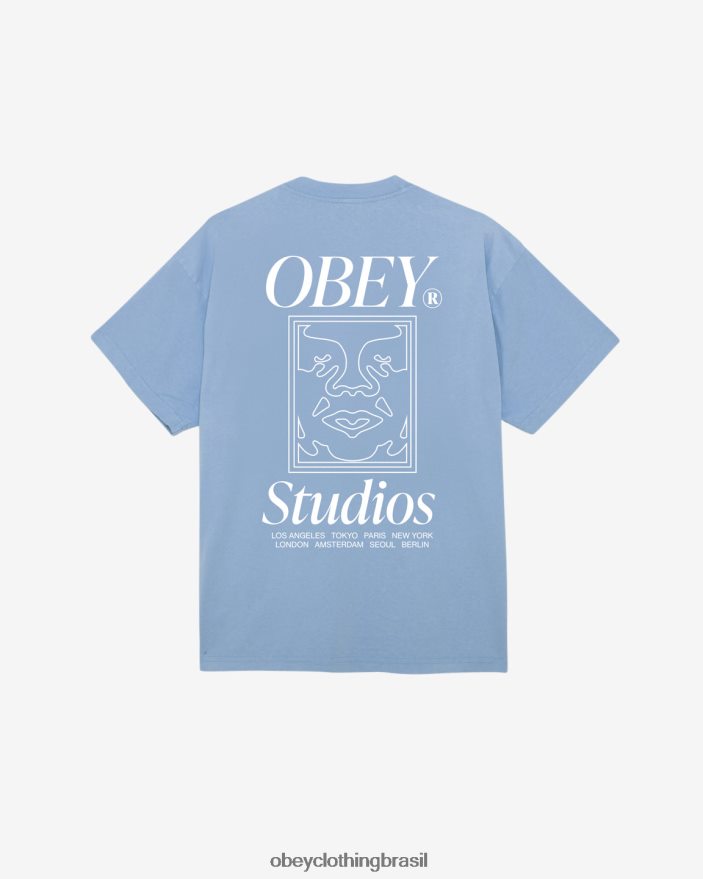 roupas br OBEY homens camiseta peso pesado ícone dos estúdios hortênsia J22J4V374