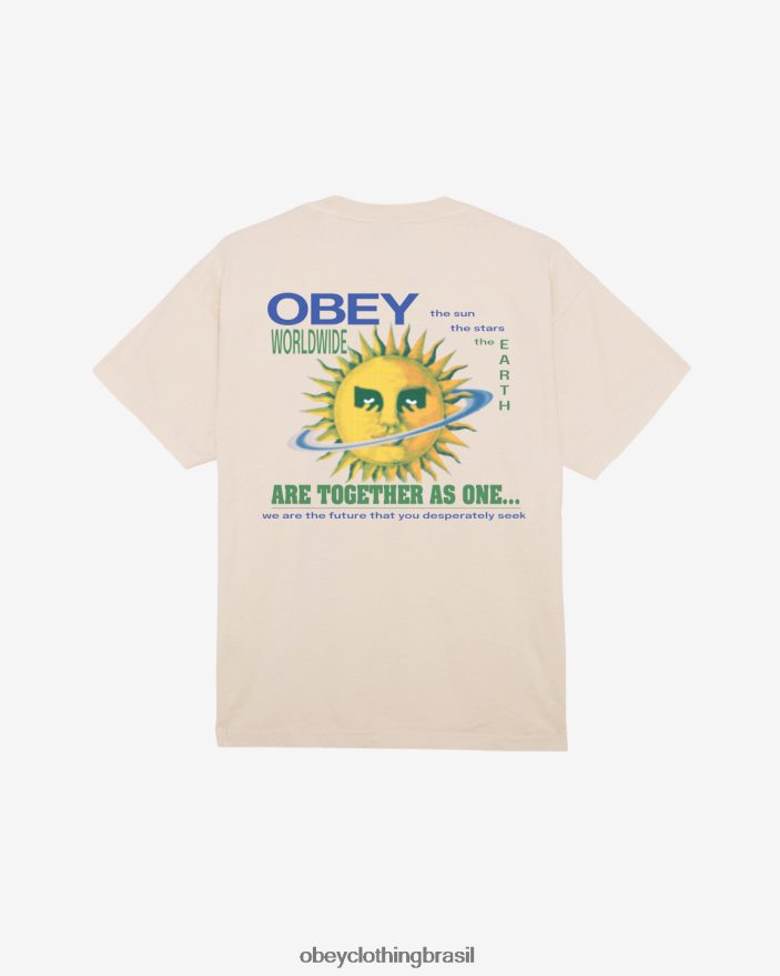 roupas br OBEY homens juntos como uma camiseta pesada sagu J22J4V402