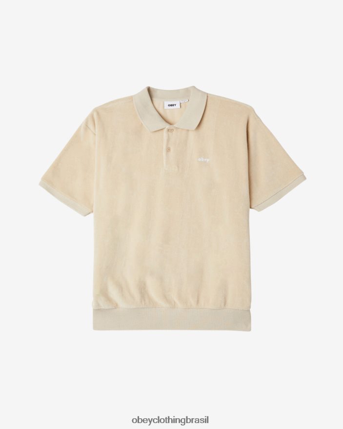 roupas br OBEY homens polo denton cinza ostra J22J4V120
