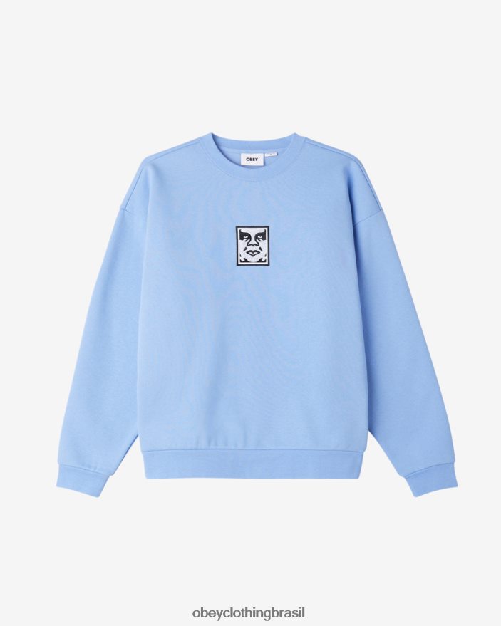 roupas br OBEY homens ícone extrapesado ii com gola redonda hortênsia J22J4V225