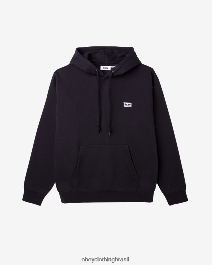 roupas br OBEY homens est. funciona pulôver de olhos preto J22J4V175