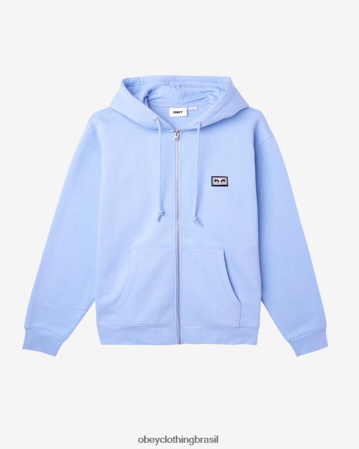 roupas br OBEY homens est. trabalha com capuz com zíper hortênsia J22J4V203