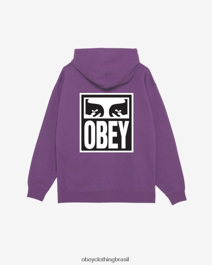 roupas br OBEY homens olhos ícone ii pulôver pesado amora silvestre J22J4V162