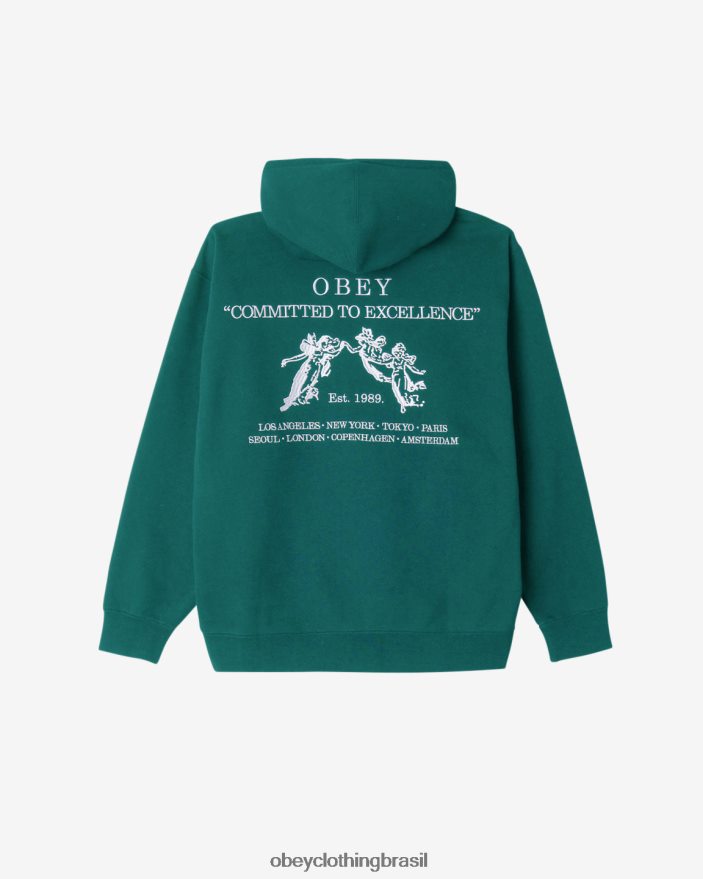 roupas br OBEY homens pulôver de excelência verde aventurina J22J4V187