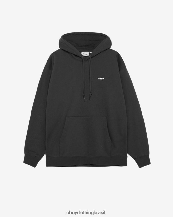 roupas br OBEY homens pulôver pesado ousado preto J22J4V164