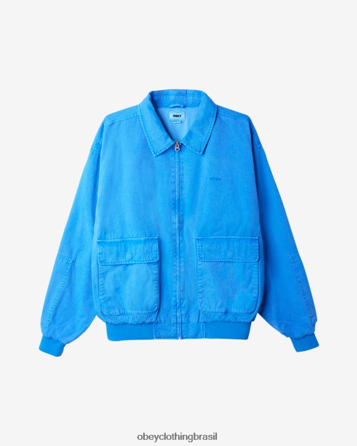 roupas br OBEY homens bombardeiro de montreal azul francês J22J4V252