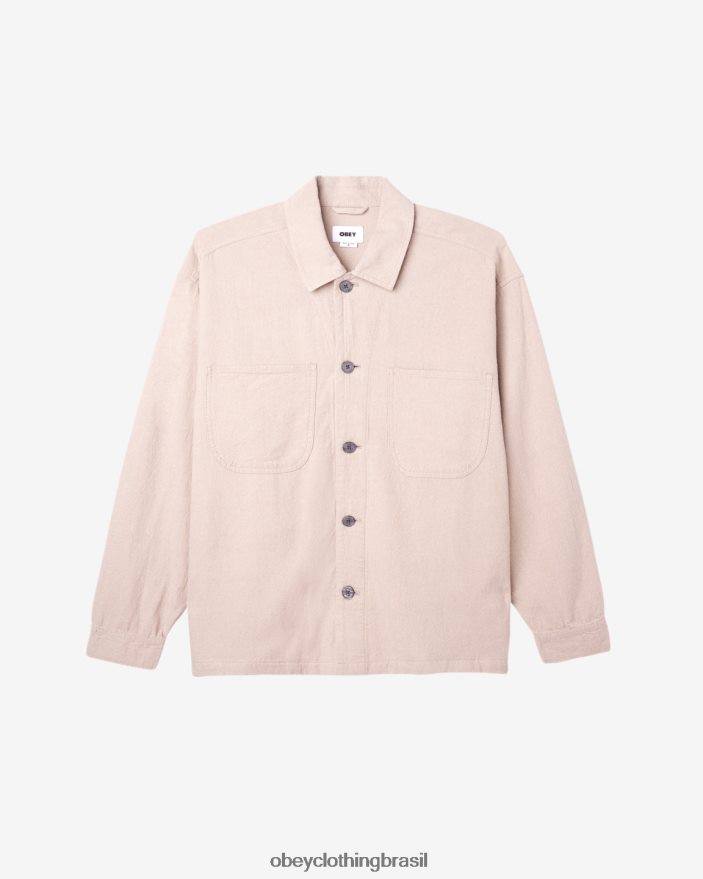 roupas br OBEY homens jaqueta camisa utilitária antonio aveia J22J4V241