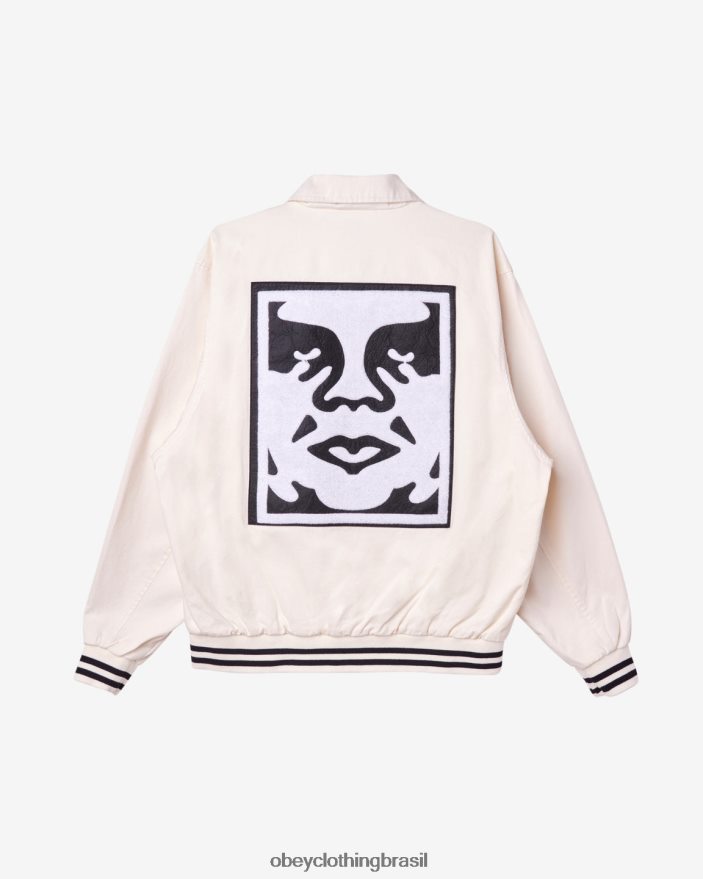 roupas br OBEY homens time do colégio de rosto de ícone cru J22J4V261