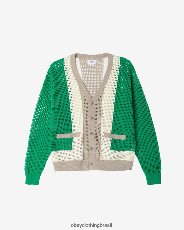 roupas br OBEY homens casaco anderson anos 60 verde multi J22J4V264