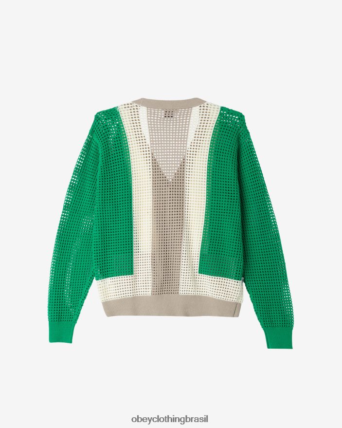roupas br OBEY homens casaco anderson anos 60 verde multi J22J4V264