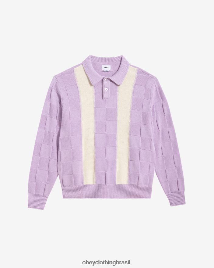 roupas br OBEY homens suéter polo albert pétala de orquídea multi J22J4V266