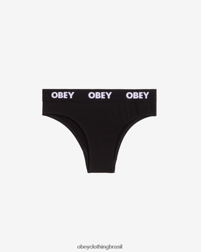 acessórios br OBEY mulheres atrevido (pacote com 2) preto J22J4V633