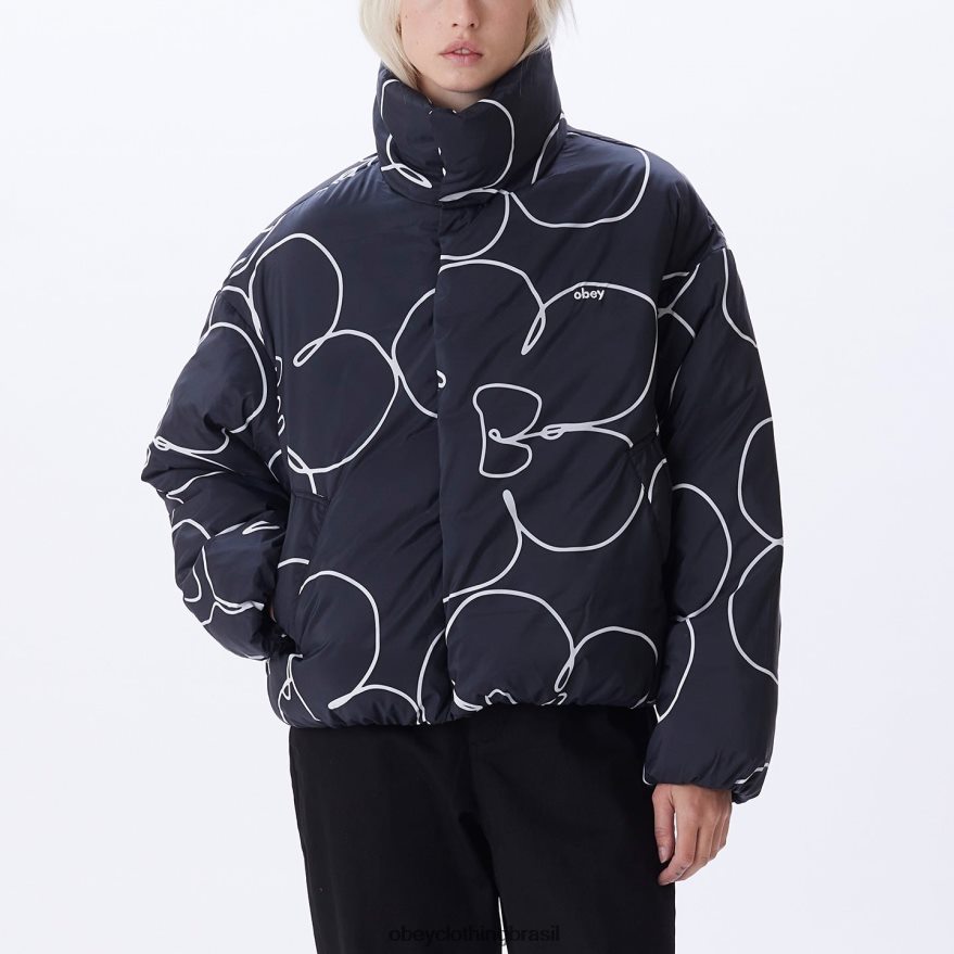 roupas br OBEY mulheres personagem baiacu multi preto J22J4V648