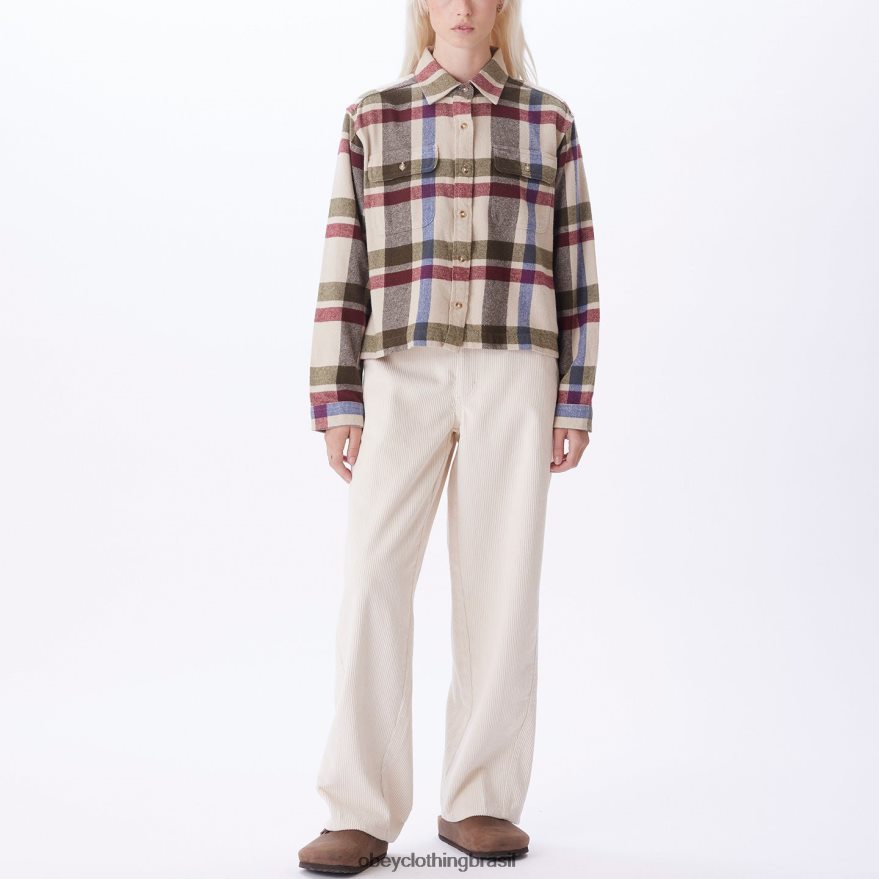 roupas br OBEY mulheres camisa viola argila multi J22J4V711