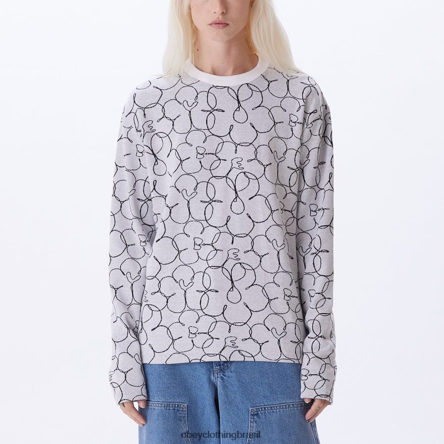 roupas br OBEY mulheres camiseta dania ls multi branco J22J4V710