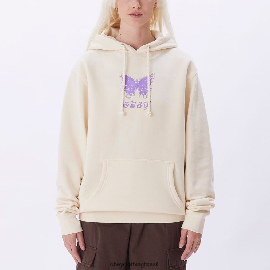 roupas br OBEY mulheres capuz básico de borboleta flamejante osso J22J4V717